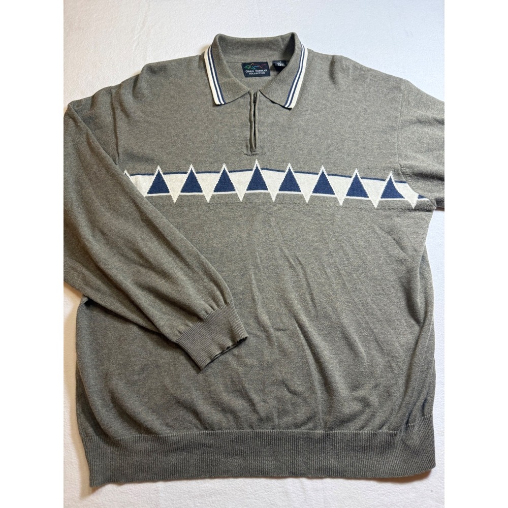 Greg Norman‎ Collection Mens L G Gray 1/4